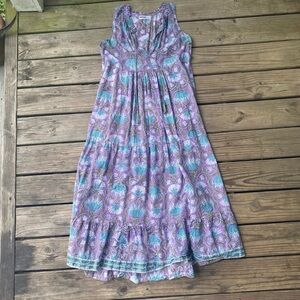 Modern Soul Purple and Blue Maxi Dress